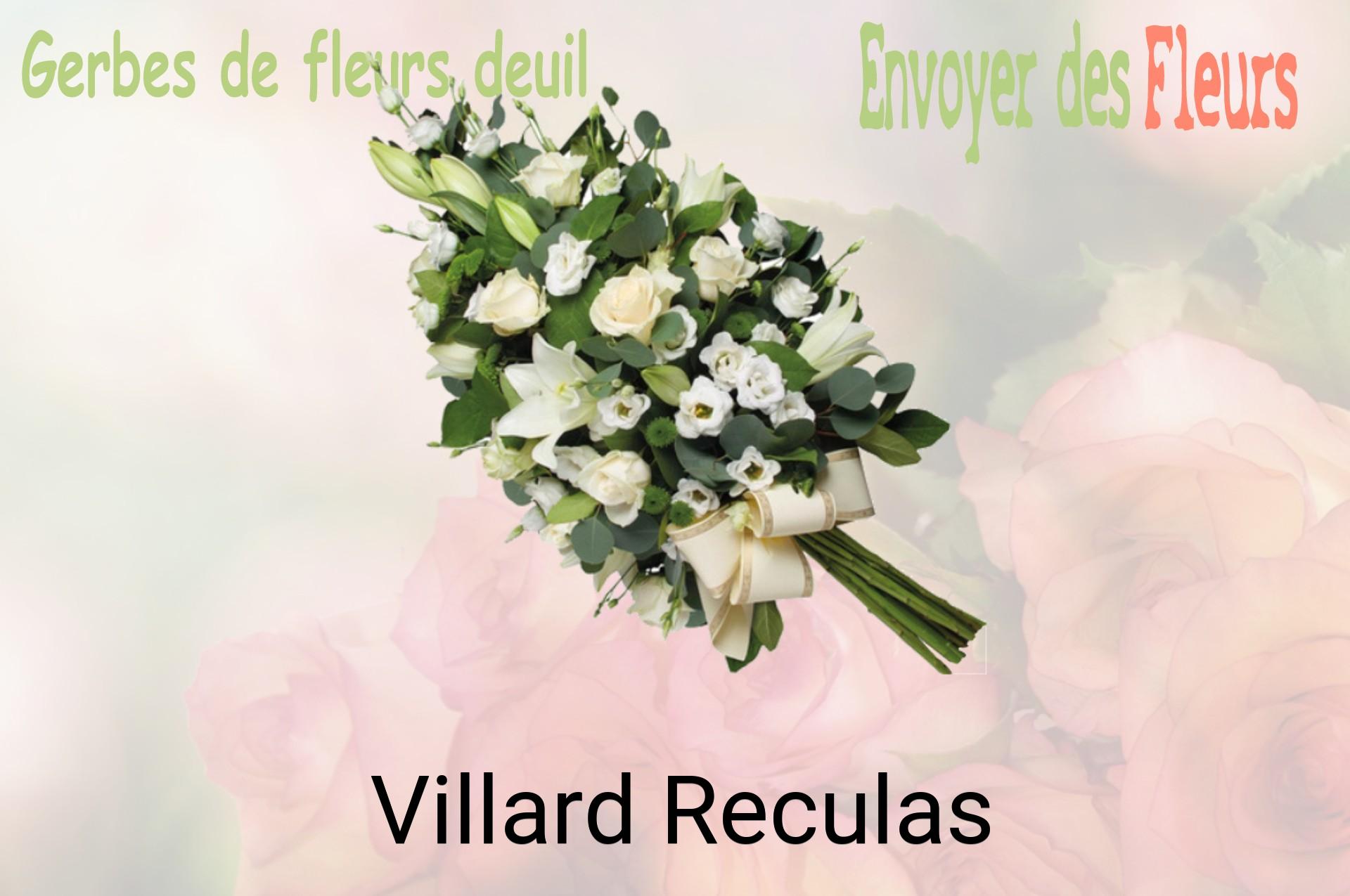 Gerbe de fleurs de deuil livrée à Villard-Reculas